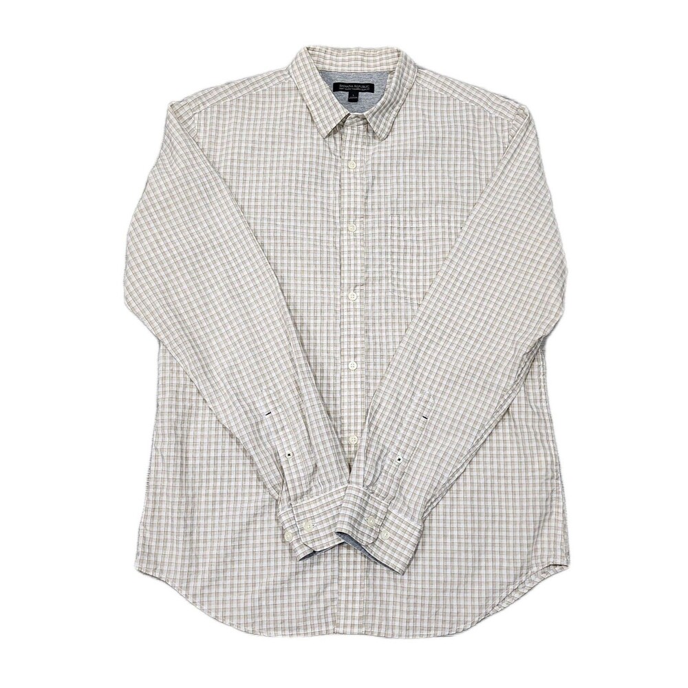 Banana Republic Button- Down Multicolor Shirt Mens Slim Fit Sizes Large